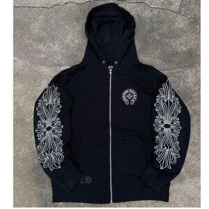 Unisex Pre Owned chrome hearts hoodies Black
